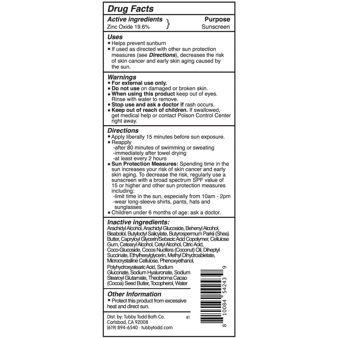 Sunscreen Drug Facts